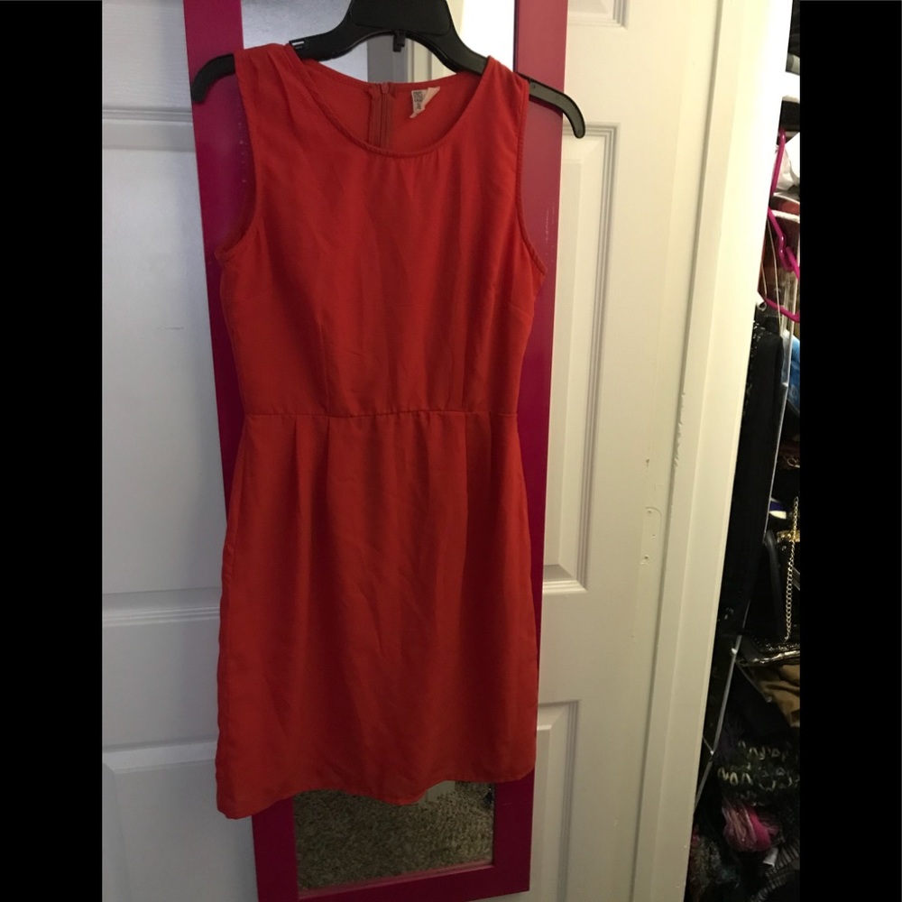 Fully lined red dress